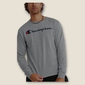 Champion Men's Classic Graphic Long  Sleeve T-Shirt